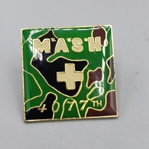 Vintage 4077 Mash Hat Lapel Pin with Back